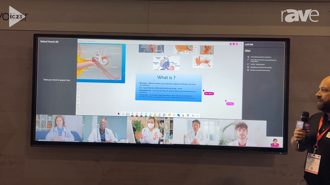InfoComm 2023: Avocor Presents the AVL-1050-D 21:9 Display for MS Teams at Exertis Almo Booth