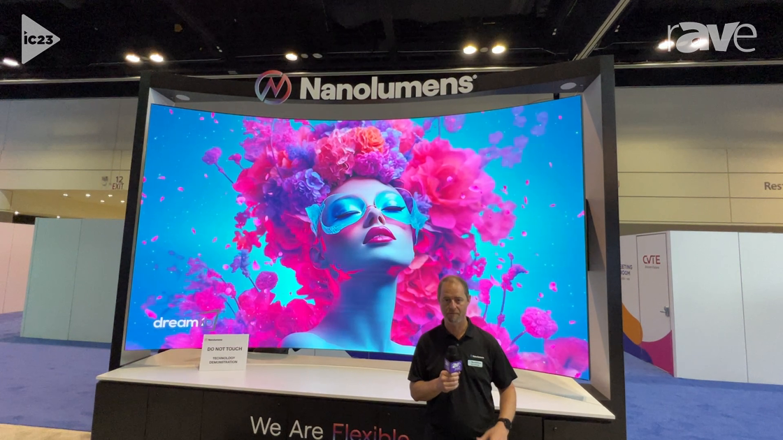 InfoComm 2023: Nanolumens Shows Off Nixel Flex True Curve 0.9mm dvLED Display