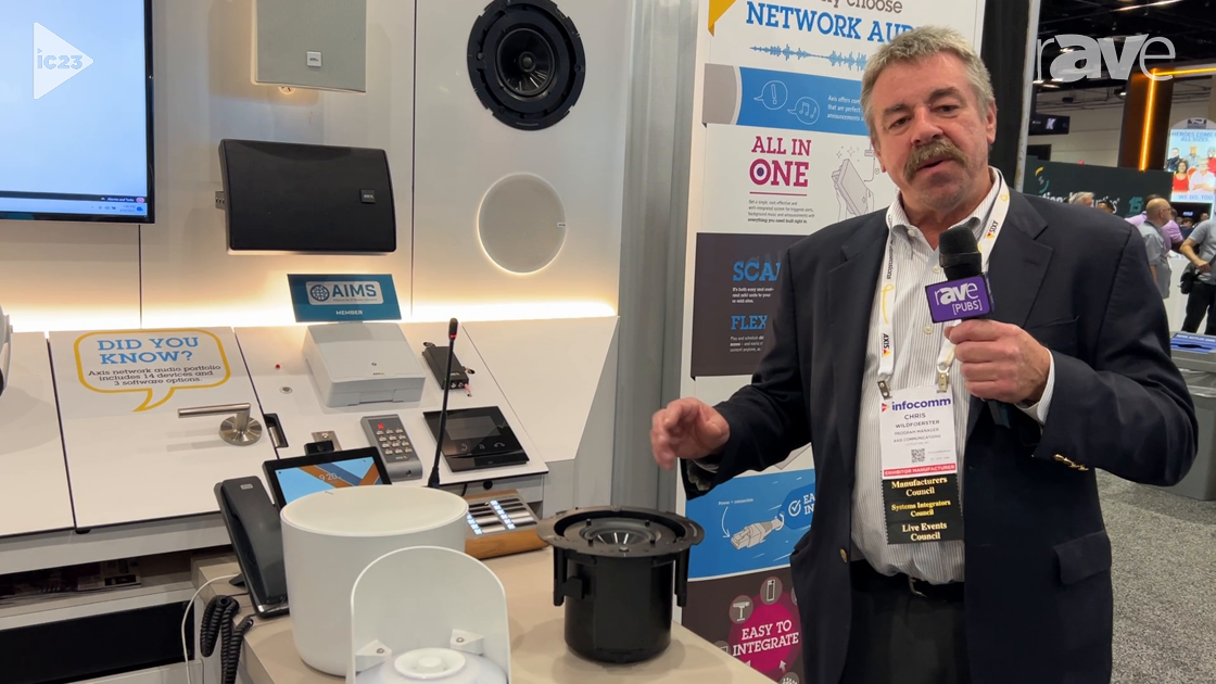 InfoComm 2023: Axis Communications Shows Off C12 Network Ceiling Speaker Series
