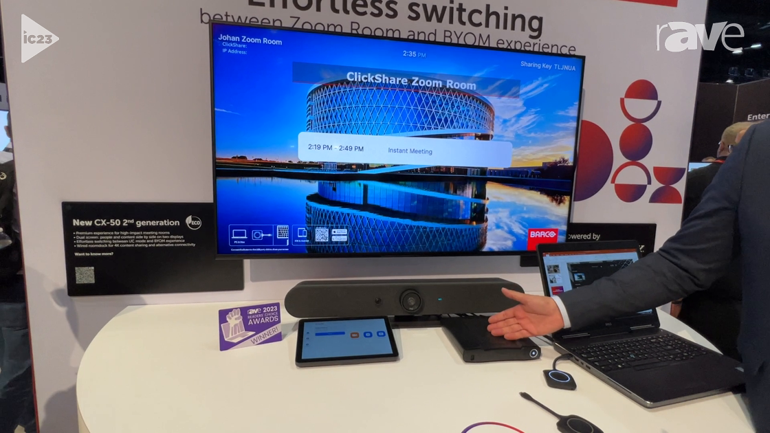 InfoComm 2023: Barco Intros ClickShare CX-50 Second-Gen Conferencing With Flexible Meeting Switching