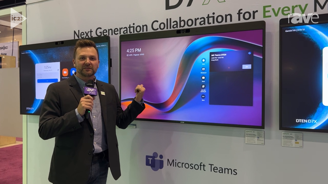 InfoComm 2023: DTEN Debuts 75-Inch D7X All-in-One Touch Device for Teams-Based Collaboration