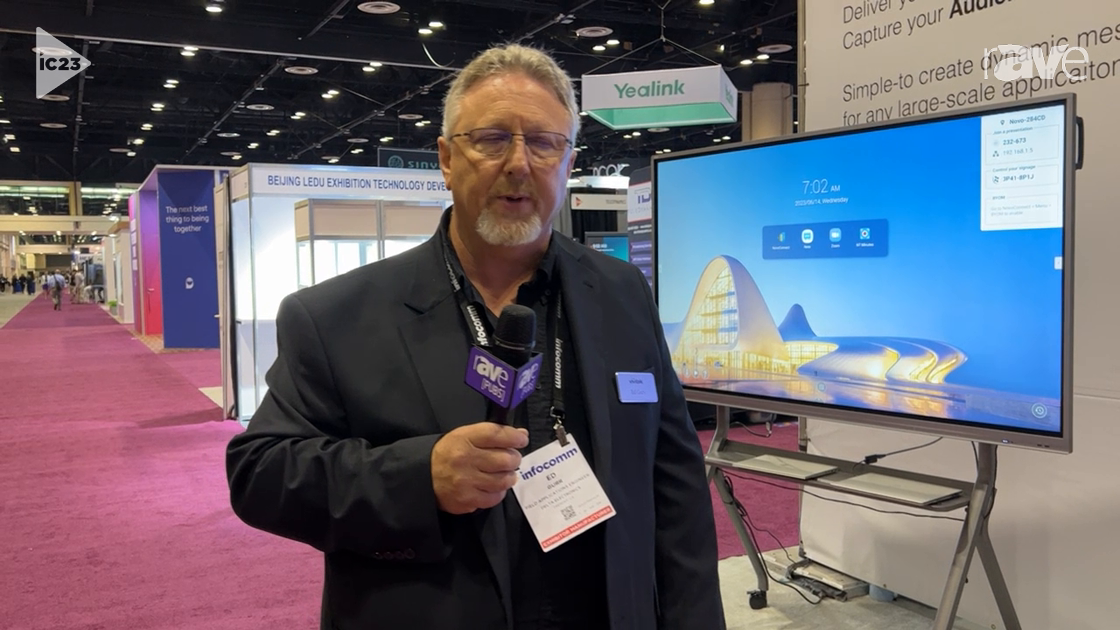 InfoComm 2023: Vivitek Exhibits 21:9 EK105 Interactive NovoTouch Panels at Delta Electronics Booth