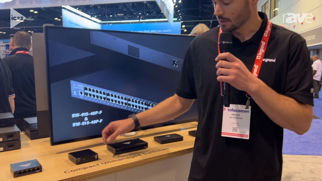 InfoComm 2023: Luxul Shows SW-100-05PD PoE+ Compact Unmanaged Switch at Legrand AV Booth