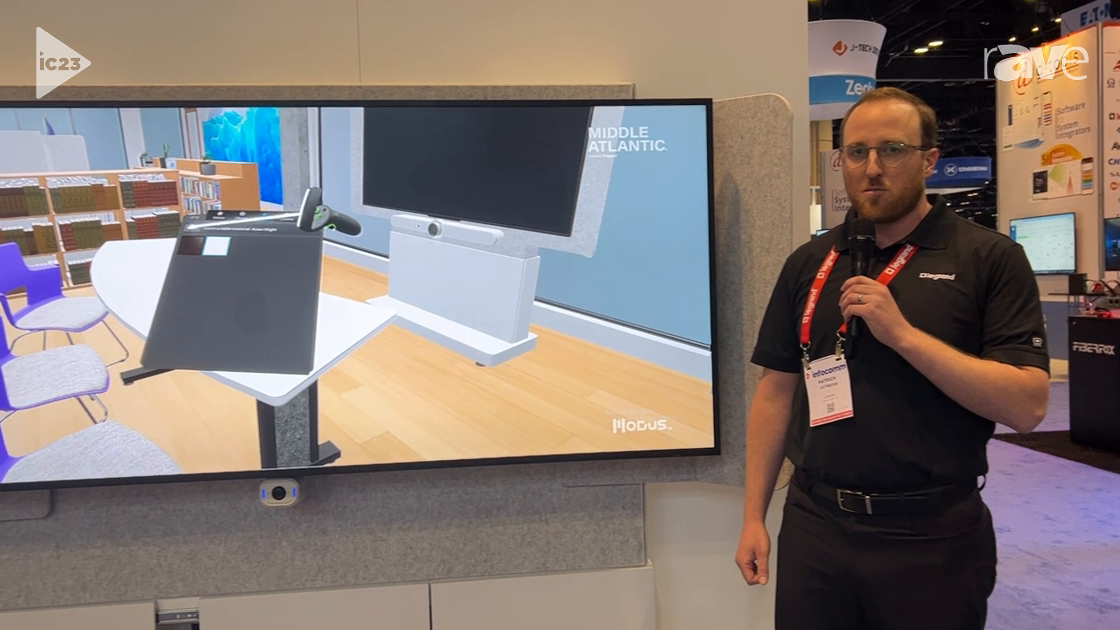 InfoComm 2023: Middle Atlantic Details Forum Collaboration Suite Display Stand at Legrand AV Booth