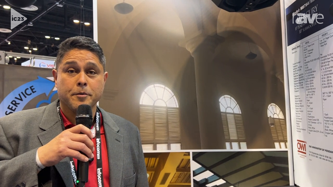 InfoComm 2023: OWI Shows Off M8764 10-Inch Mercury Pendant Speaker and Subwoofer