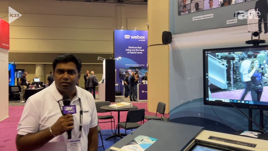 InfoComm 2023: PeopleLink Demos HyFlex Education Solution With Digital Podium and Interactive Panel