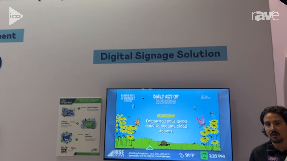 InfoComm 2023: Rise Vision Demos All-in-One Digital Signage Platform at AUO Display Plus Booth
