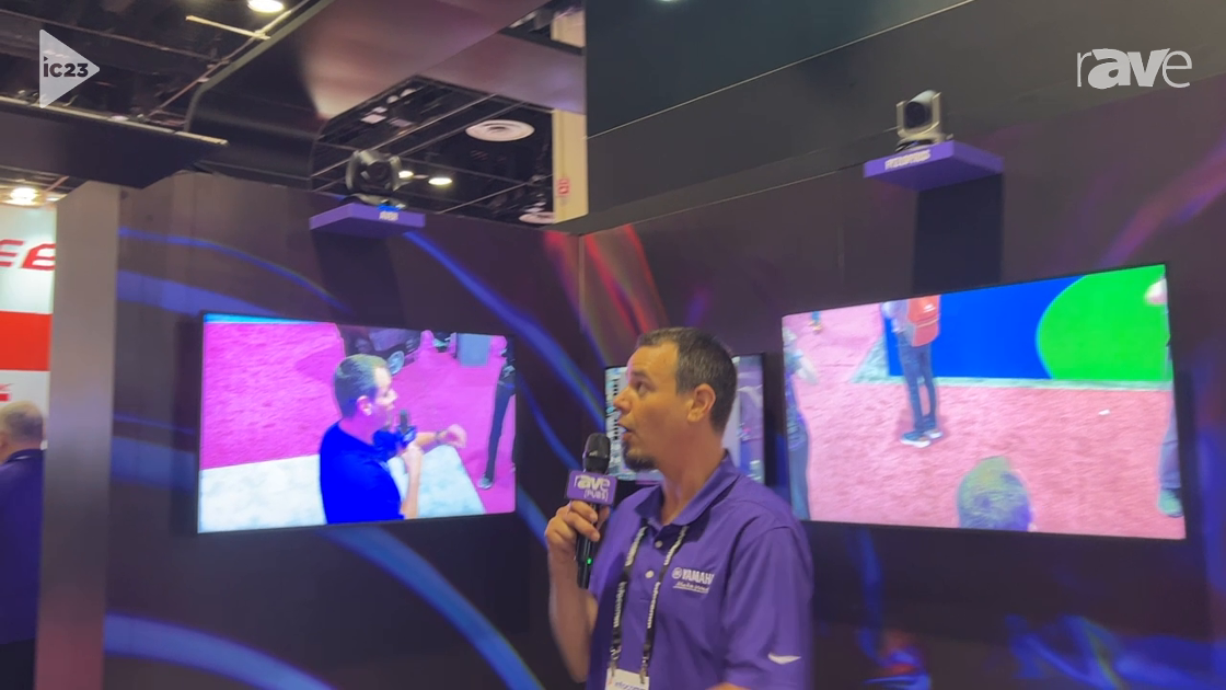 InfoComm 2023: Yamaha Unified Communications Demos Camera Tracking With RM-CG Ceiling Microphones