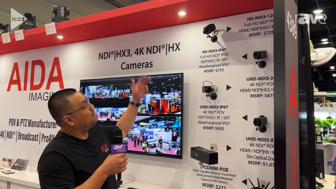InfoComm 2023: Aida Imaging Shows New NDI3 Line of PTZ Cameras With NDI