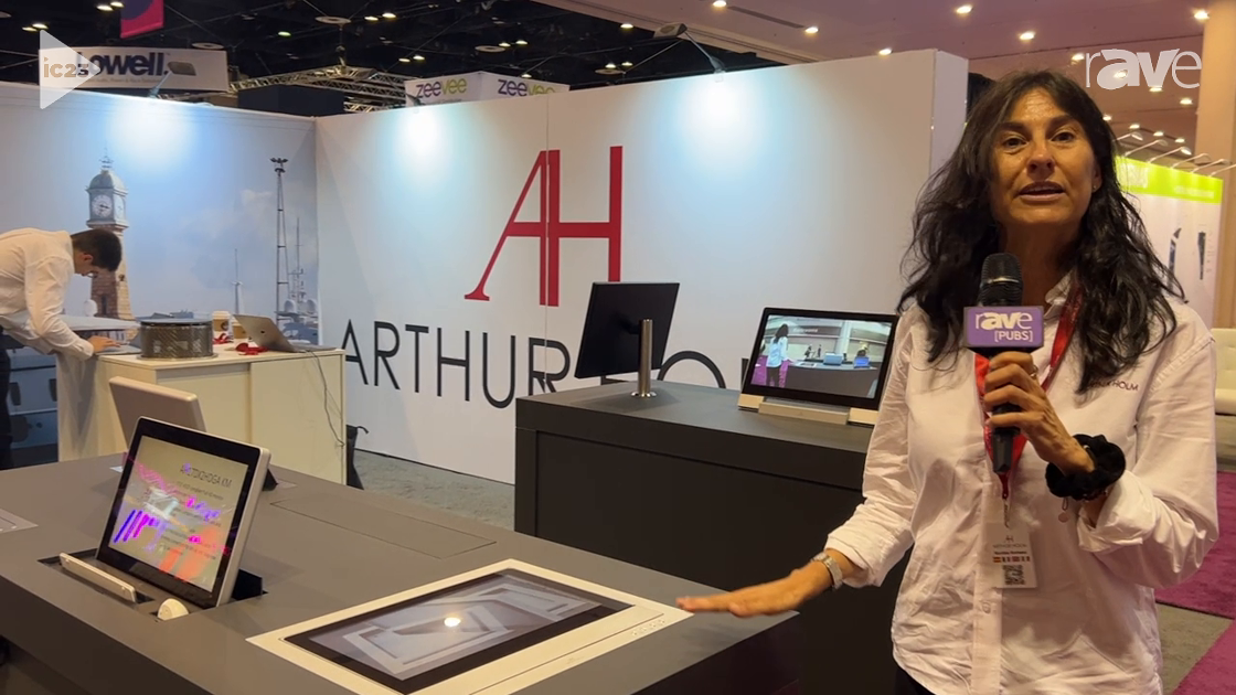 InfoComm 2023: Arthur Holm Features Dynamic3Reverse Aluminum Touchscreen Tilting Tabletop Monitor