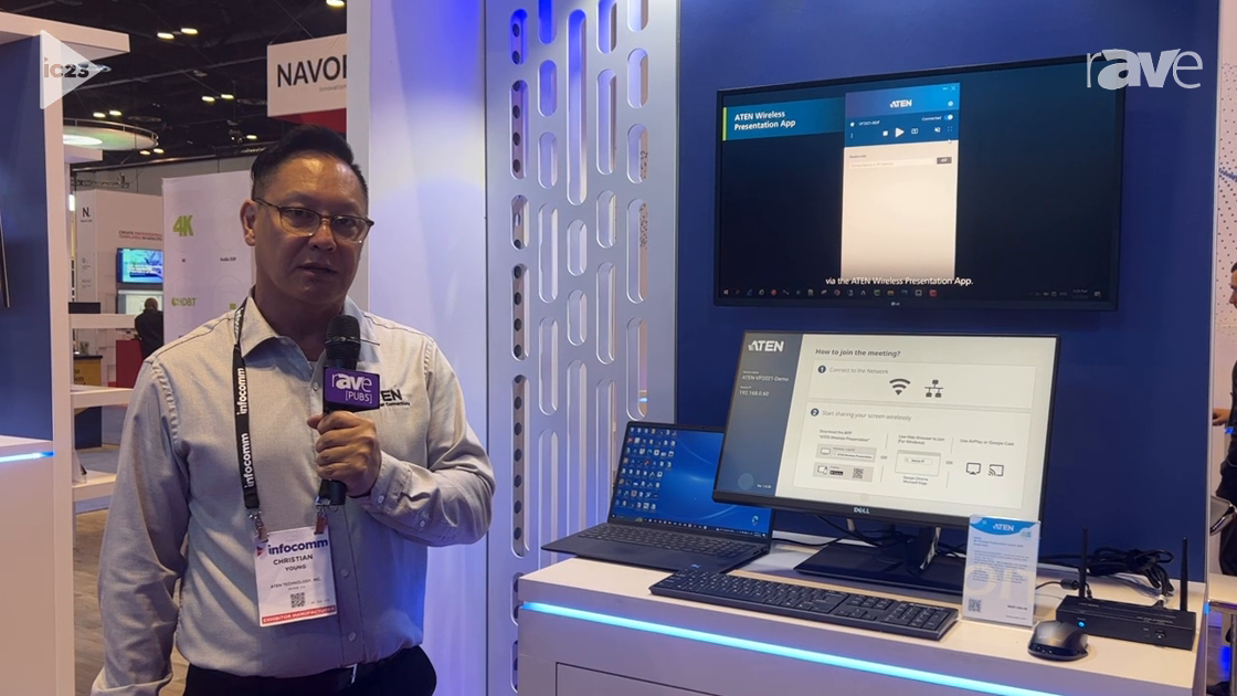InfoComm 2023: ATEN Showcases PresentON VP2021 4K Wireless Presentation Switch and App for Meetings