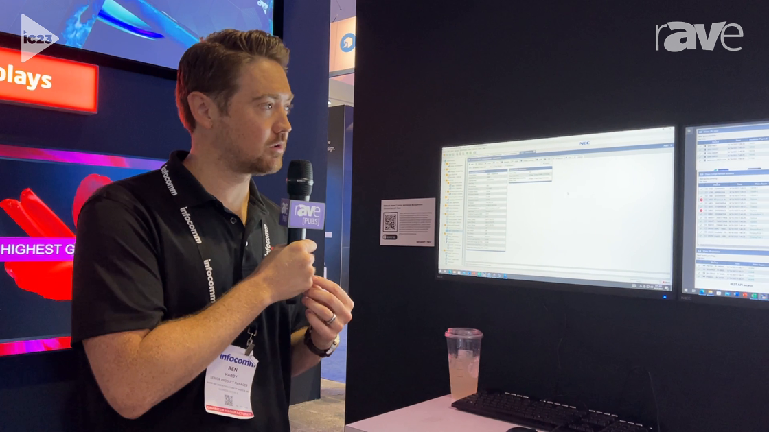 InfoComm 2023: Sharp/NEC Discusses NaViSet Administrator Server Edition Software for Network Control