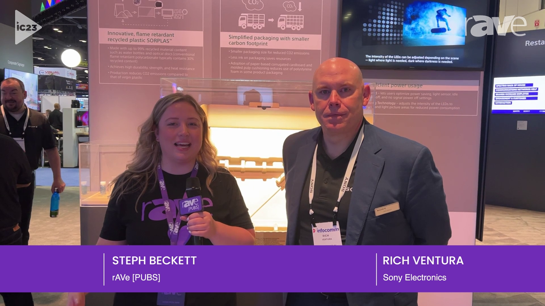 InfoComm 2023: Steph Beckett Talks to Rich Ventura of Sony About the Importance of Sustainability