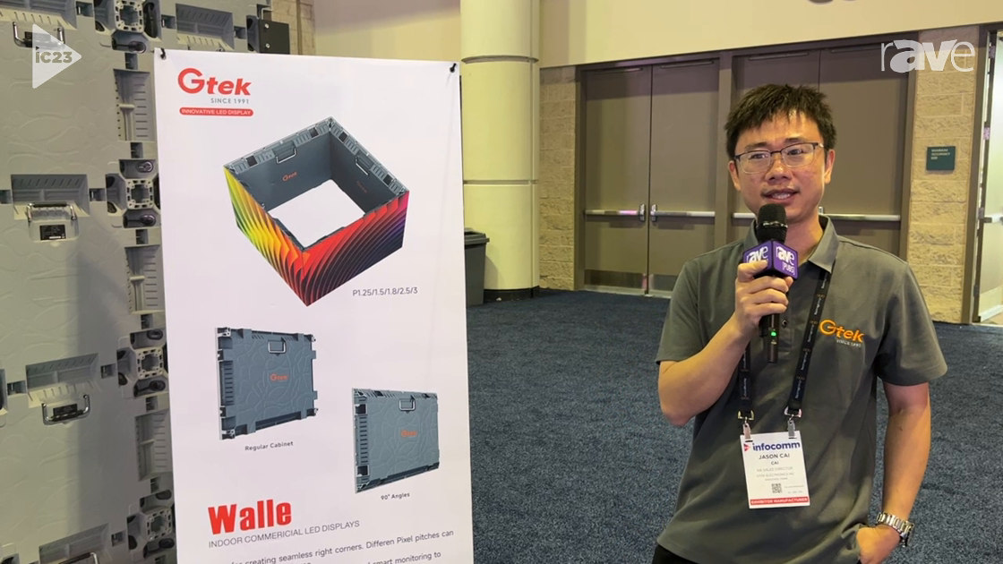 InfoComm 2023: GTEK Details Walle Series of Indoor Commercial dvLED Displays, Can Be Cubed