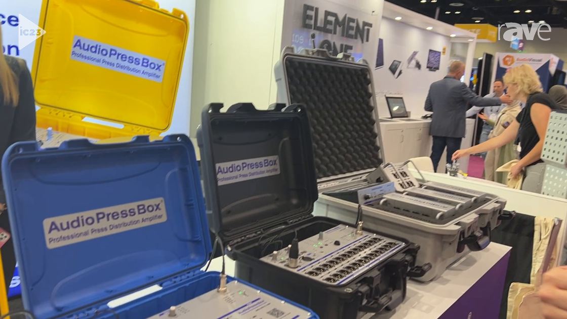 InfoComm 2023: AudioPressBox Highlights APB-320 C-USB Portable Active Pressbox with USB-C In/Out