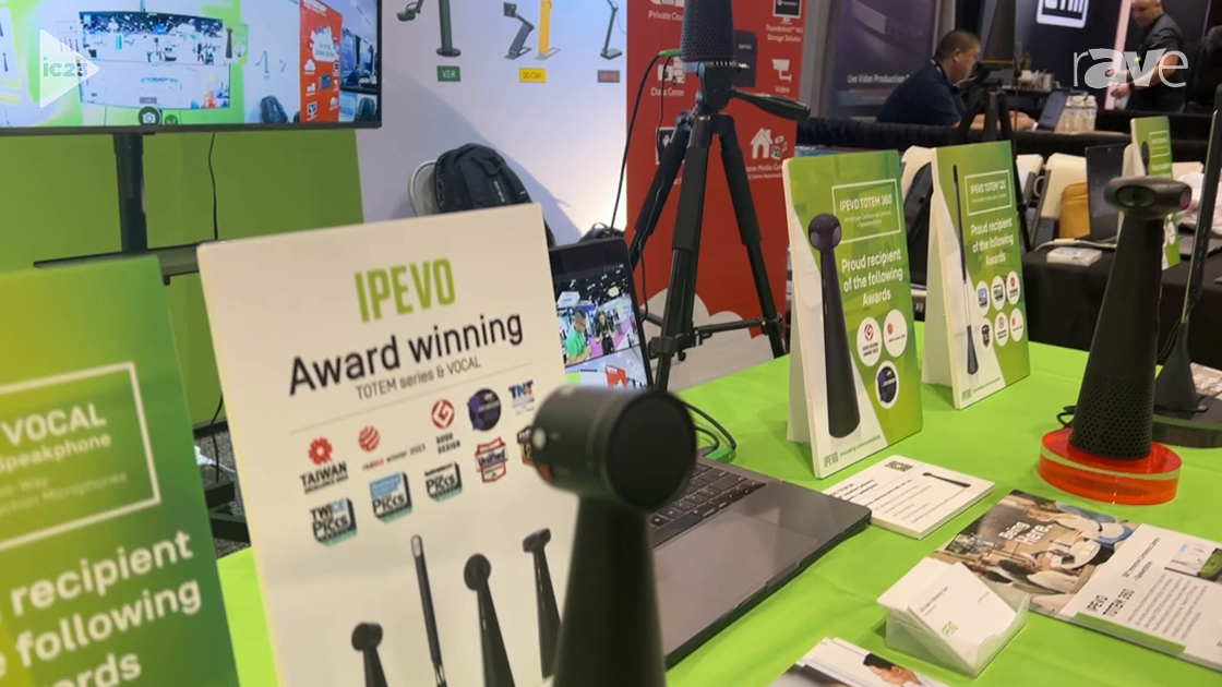 InfoComm 2023: IPEVO Shares VOCAL AI Beamforming Bluetooth Speakerphone With AI Noise Reduction