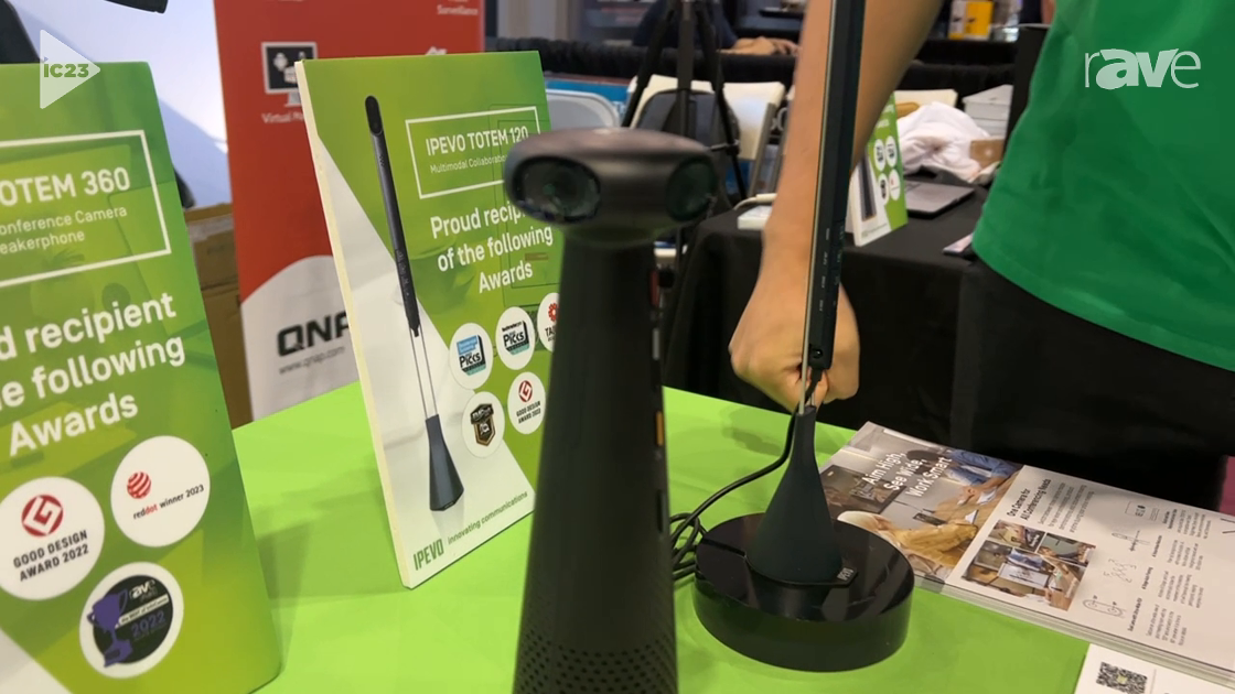 InfoComm 2023: IPEVO Shows Totem 360 Total Conference Solution with Four Cameras, AI Noise Reduction