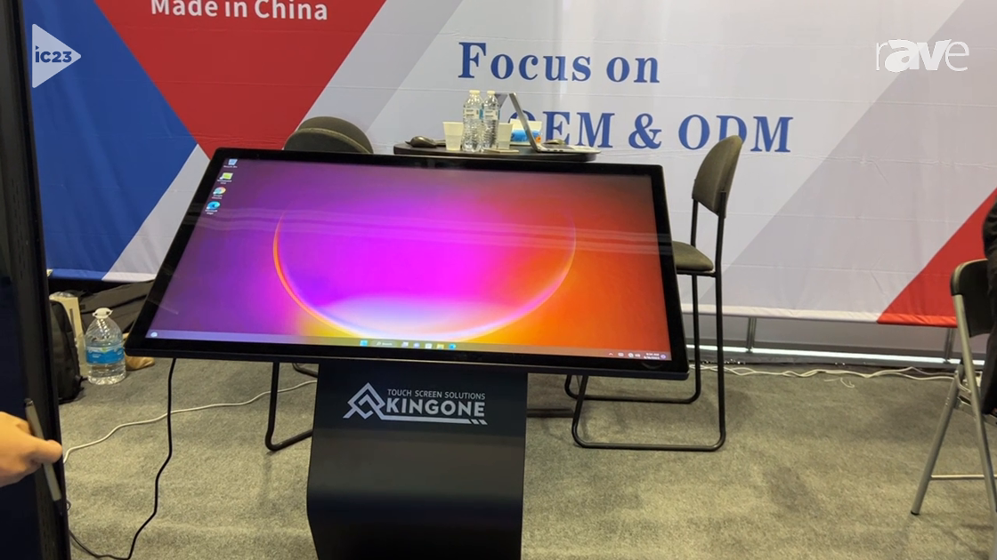 InfoComm 2023: Kingone Demonstrates Touch Screen Kiosk for Education, Museums and Supermarkets