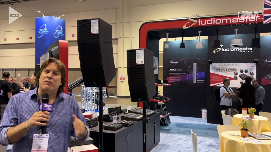 InfoComm 2023: Studiomaster Highlights Core Series of Loudspeaker PA Systems