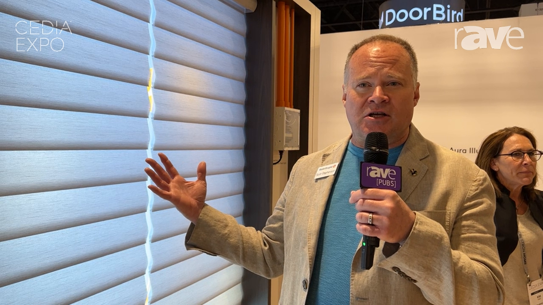CEDIA Expo 2023: Hunter Douglas Demos Pirouette Shades with Floating, Soft Fabric Vanes