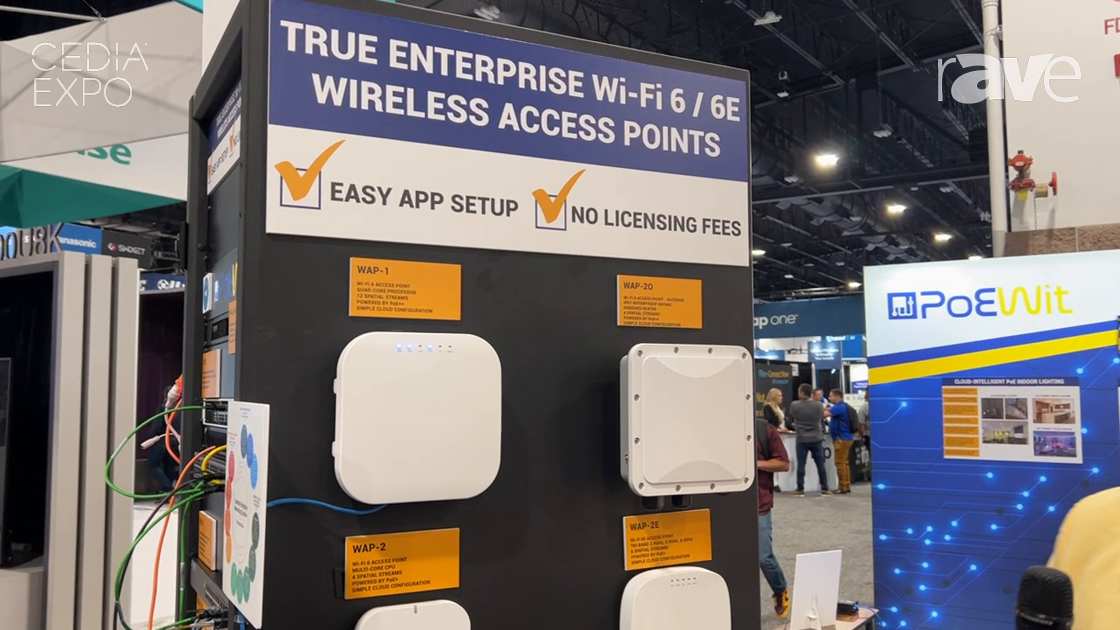 CEDIA Expo 2023: PoEWit Shows Wi-Fi 6/6E Wireless Access Points With Qualcomm Hawkeye v2 Chips