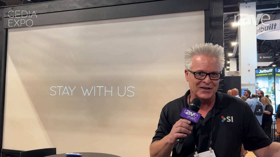 CEDIA Expo 2023 Screen Innovations Demos 360 Rear Projector Screen as