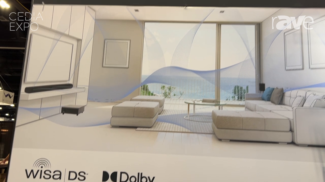 CEDIA Expo 2023: WiSA Shows Platin Audio Milan 5.1.4 Dolby Atmos Soundbar, With WiSA DS