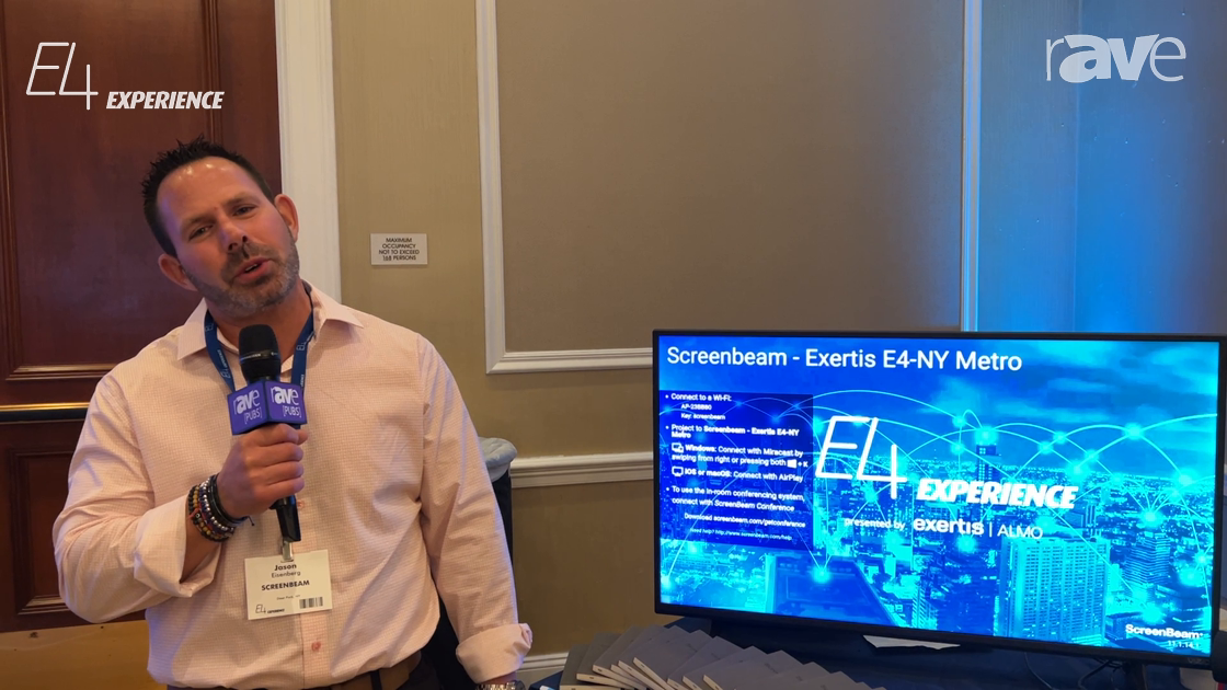 E4 Experience: SceenBeam Show 1100 Plus for Contactless Wireless Presentation with Web Conferencing