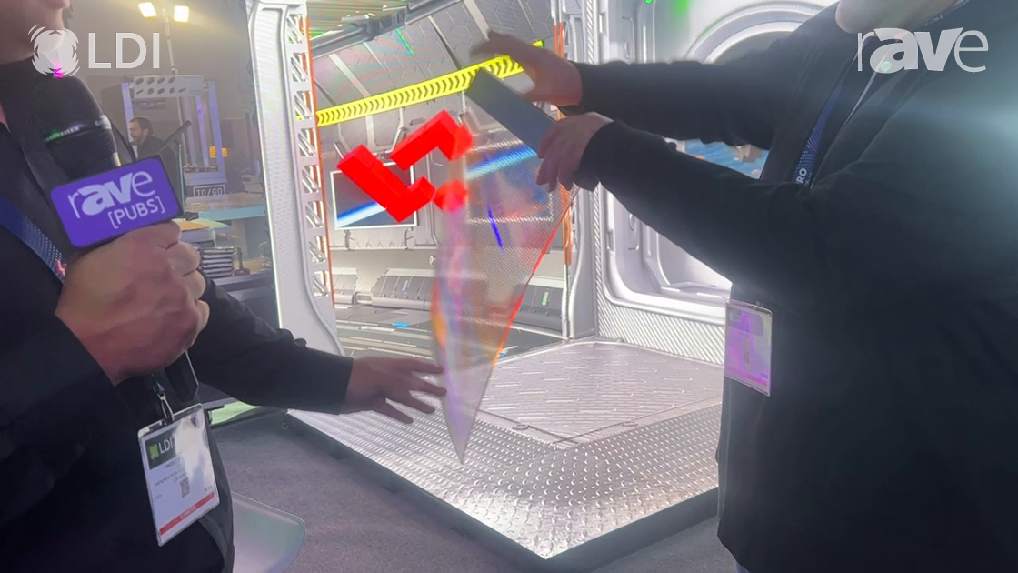 LDI 2023: LedWallsPro Demos FX3.9 Transparent Flexible dvLED Screen for Glass or Windows