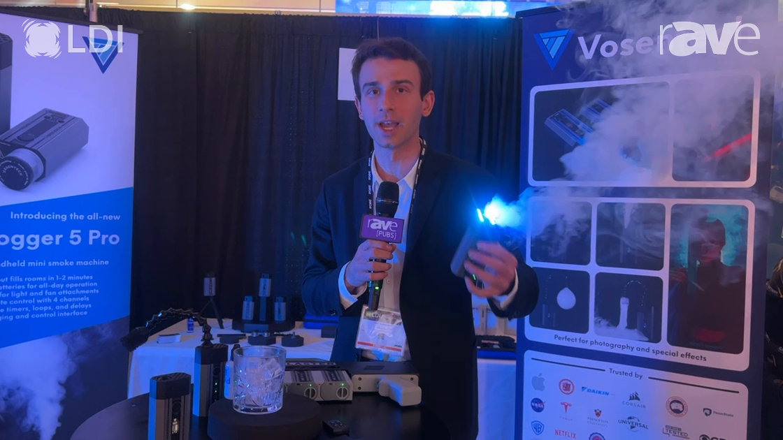 LDI 2023: Vosentech Demos Smokeblaster and MicroFogger 5 Pro With Color Fogger Attachment