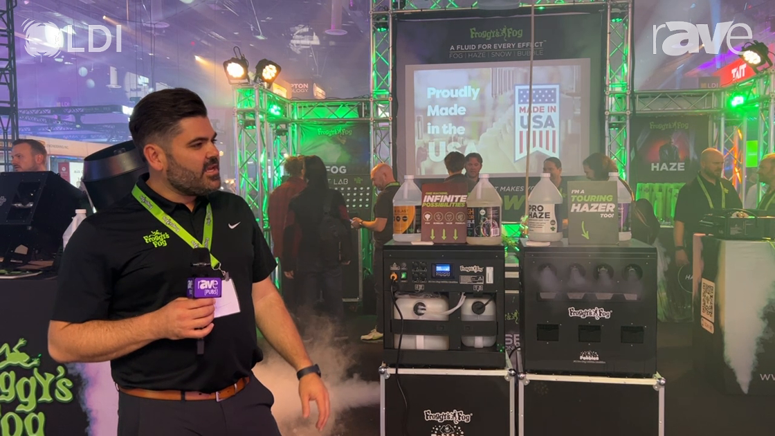 LDI 2023: Froggys Fog Intros Fobbles F8 Fog and Bubble Machine