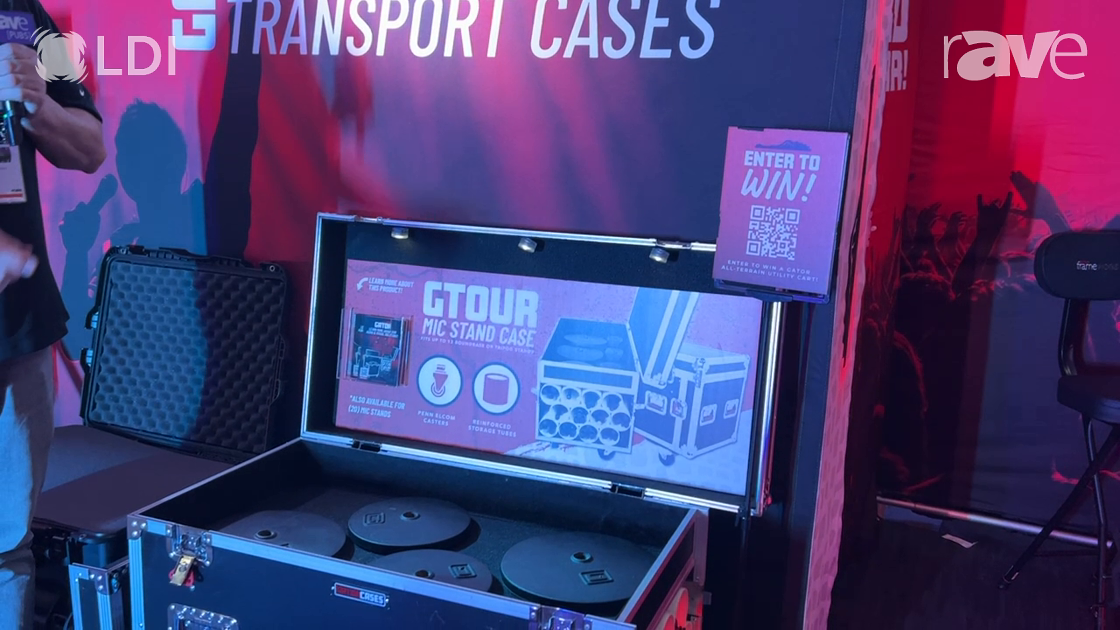 LDI 2023: Gator Cases Shows New GTour Mic Stand Case in Two Sizes