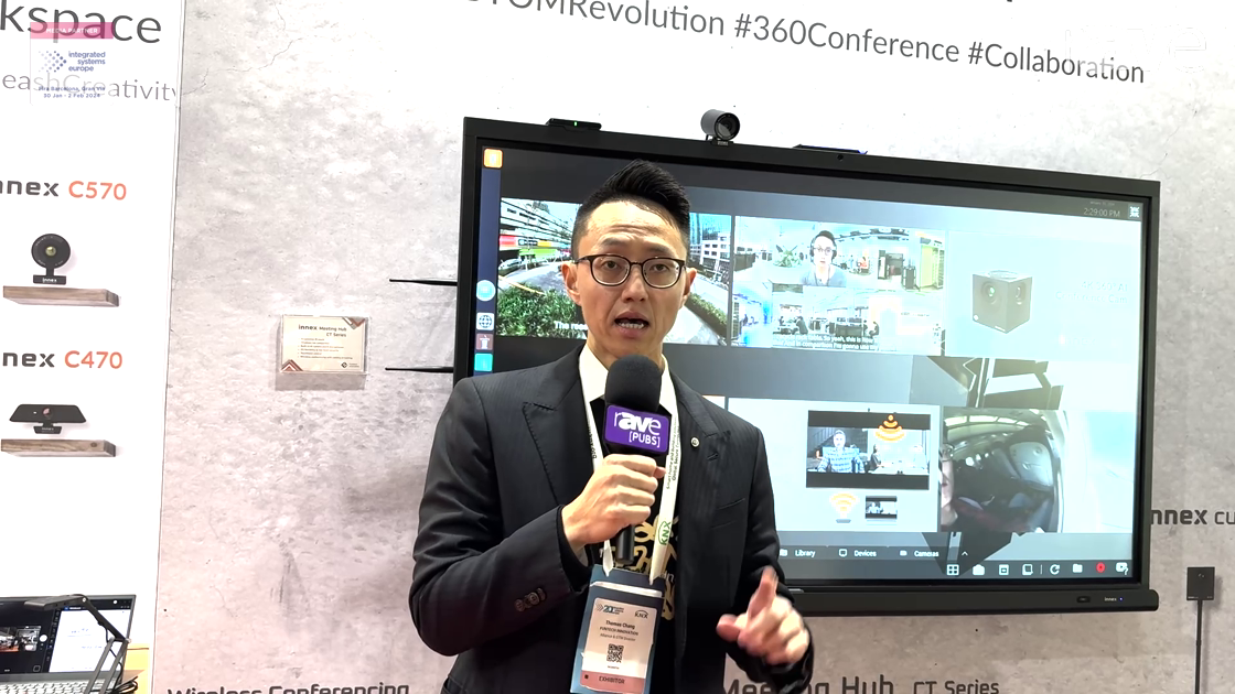 ISE 2024: FunTech Shows Innex Meeting Hub CT Series Collaboration Touch Display for Hybrid Meetings