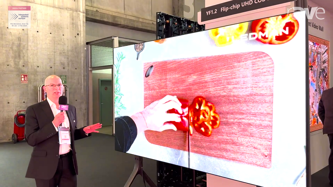 ISE 2024: Ledman Illuminates Its YF 1.2mm Flip-Chip COB MicroLED UHD Display With COB Technology