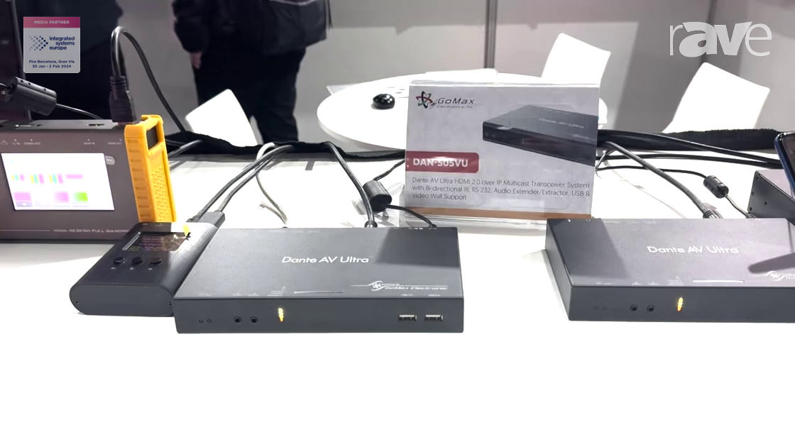 ISE 2024: GoMax Electronics Introduces Dan-505VU Dante Transceiver
