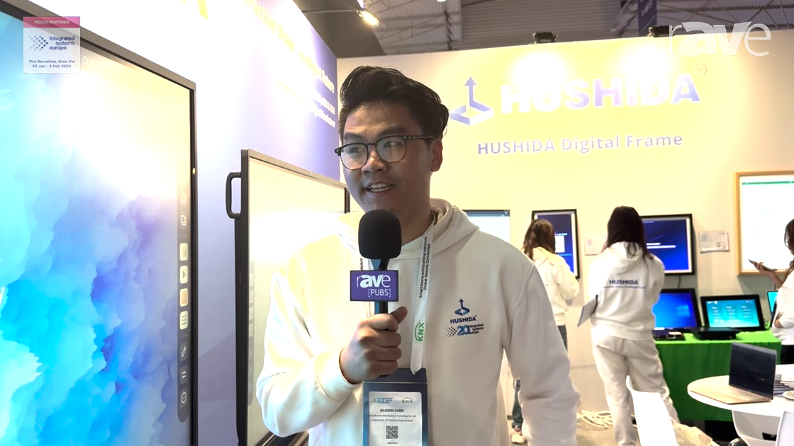 ISE 2024: Guangdong HUSHIDA Electronic Technology Shows Off Its 86″ Interactive Whiteboard