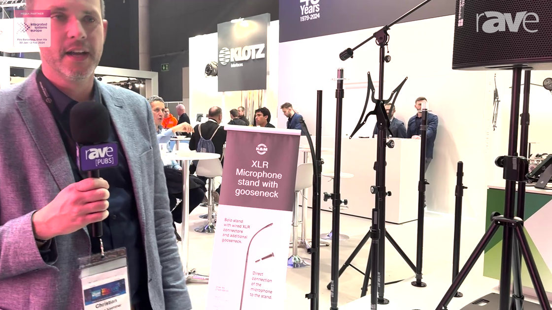 ISE 2024: König & Meyer Details XLR Microphone Stand with Gooseneck