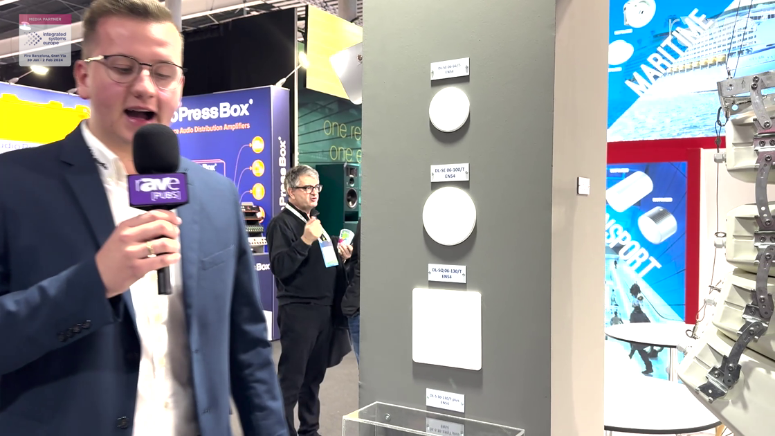 ISE 2024: ic audio Features the DL-S 30-130 EN 54-Certified Two-Way Ceiling Speaker