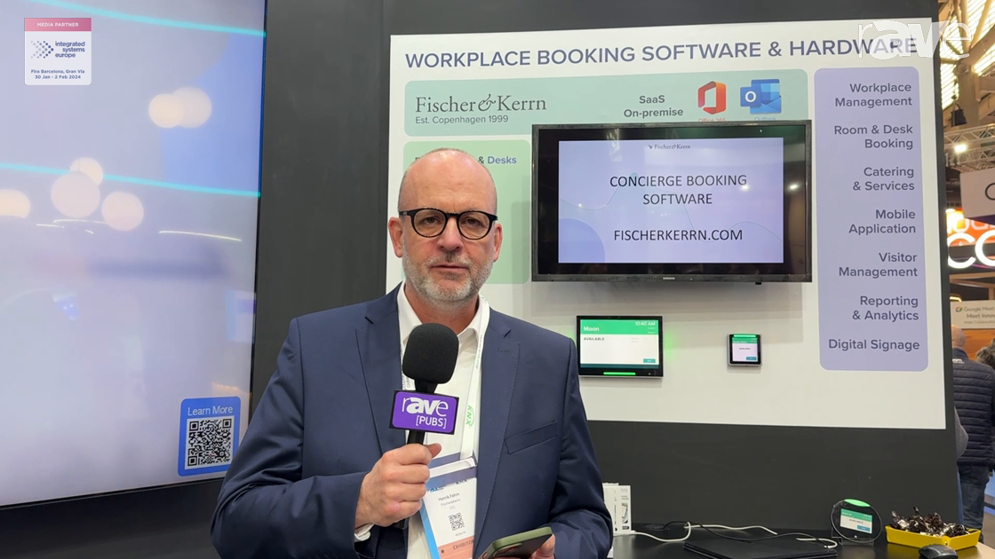ISE 2024: Fischer & Kerrn Overview Concierge Workplace Booking Software at Qbic Technology Booth