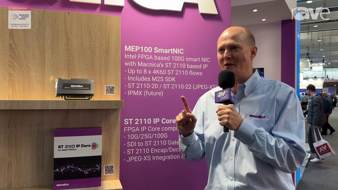 Ise 2024 Macnica Previews Mep100 Smartnic 100g St 2110 Ipmx