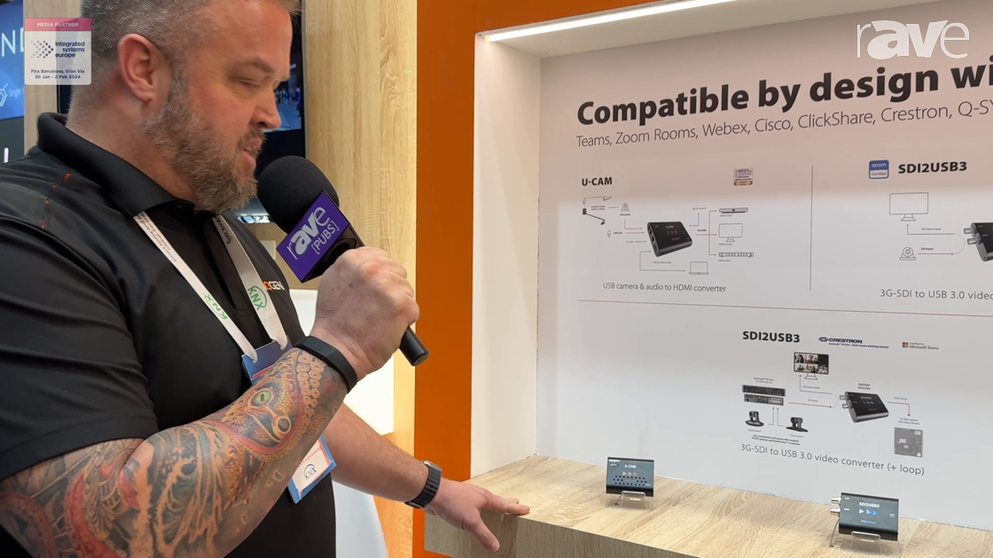 ISE 2024: INOGENI Highlights U-CAM, a USB Camera & Audio to HDMI Converter