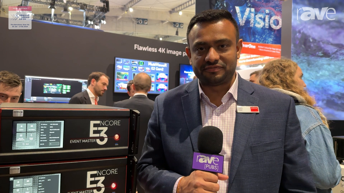 ISE 2024: Barco Adds Encore3 Screen Management System with 4K Image Processing to Event Master Range