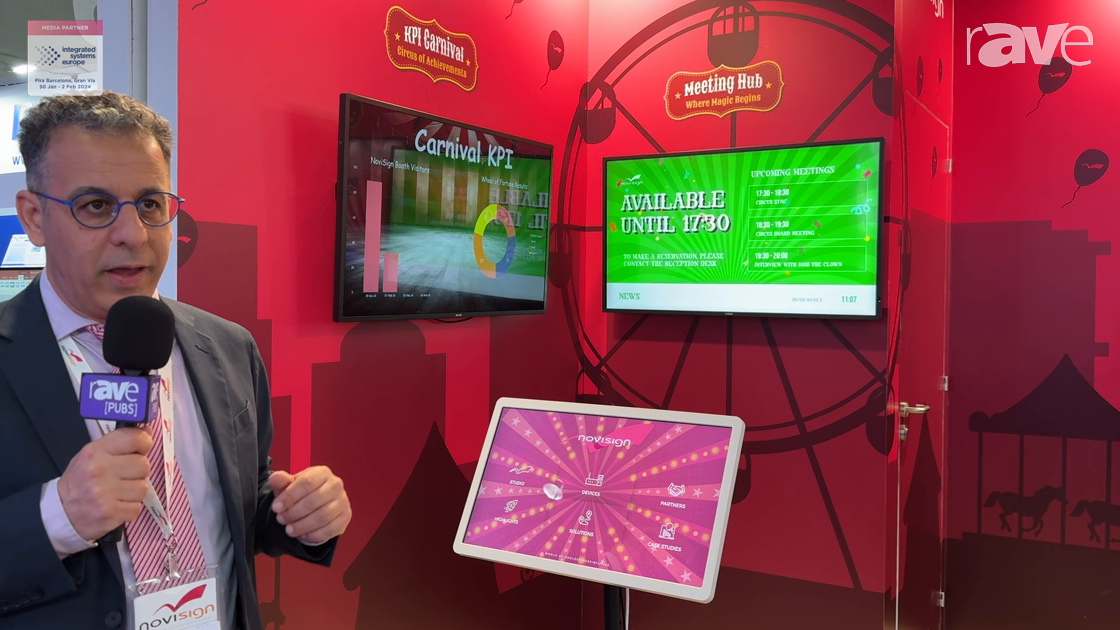 ISE 2024: NoviSign Features Digital KPI Dashboard with Realtime Data and Meeting Hub
