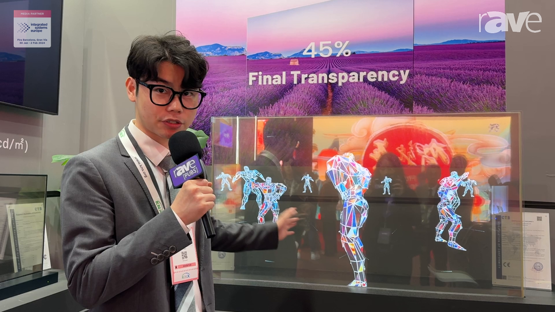 ISE 2024: CEOLED Shows Off 55″ OLED Transparent Open Cell OLED Desktop Monitor