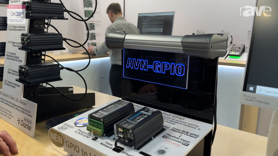 ISE 2024: Sonifex Shows Off AVN-GPIO to LAN Transceiver
