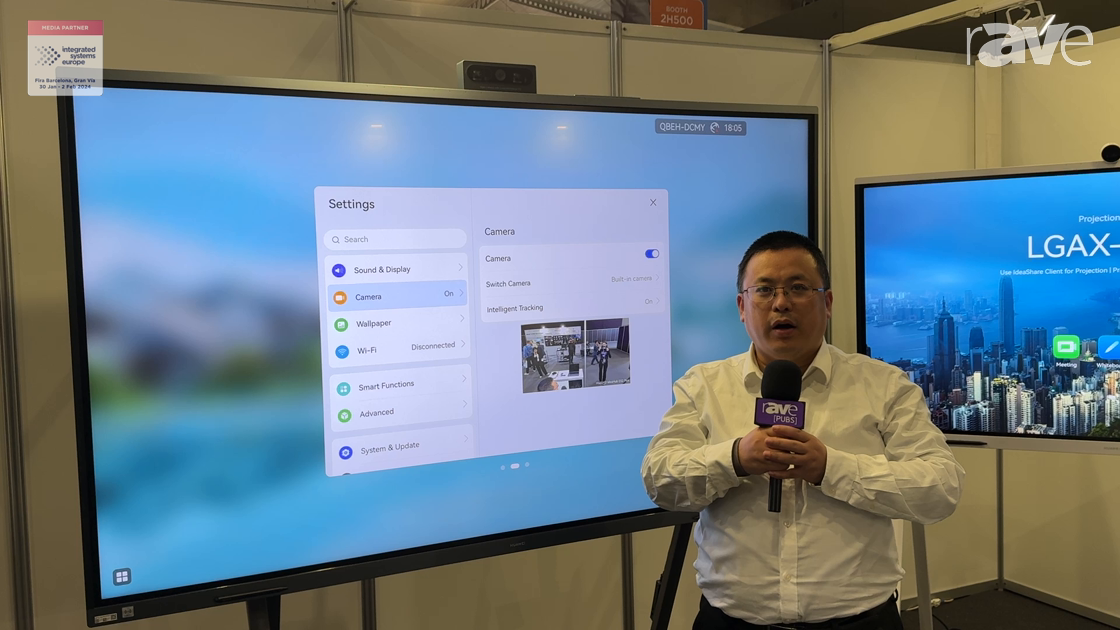 ISE 2024: Huawei Showcases IdeaHub ES2 Plus Collaboration System
