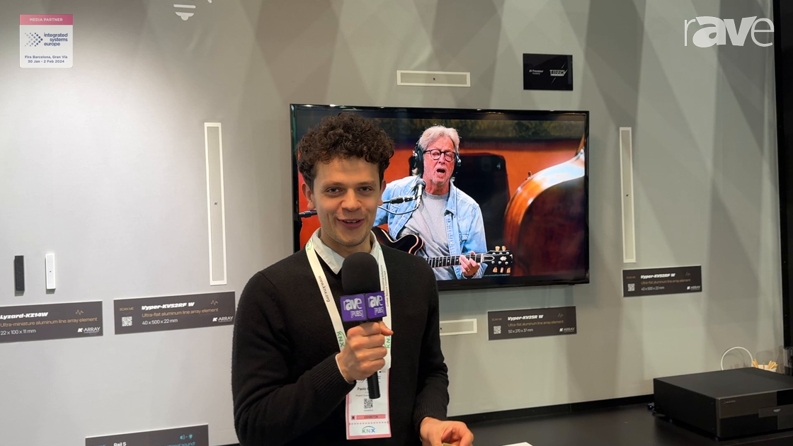ISE 2024: K-Array Showcases Absurdly Lyzard-KZ14W Ultra Micro Line Array Speaker