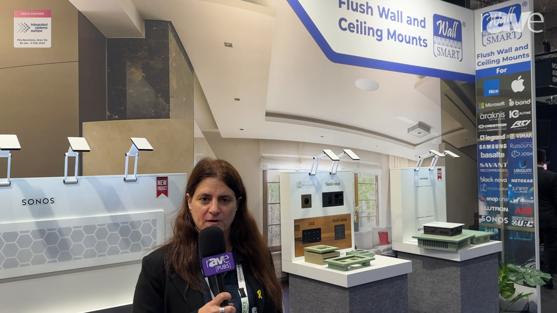 ISE 2024: WALL-SMART Introduces Flush Wall Mounts for Sonos Arc and Beam