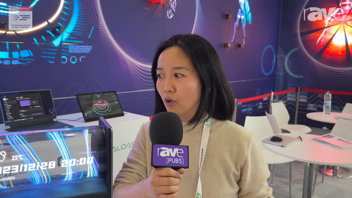 ISE 2024: Dsee.Lab Adds Haloasis A1 Holographic Lyric Speaker, Includes Holographic Screen for Lyrics