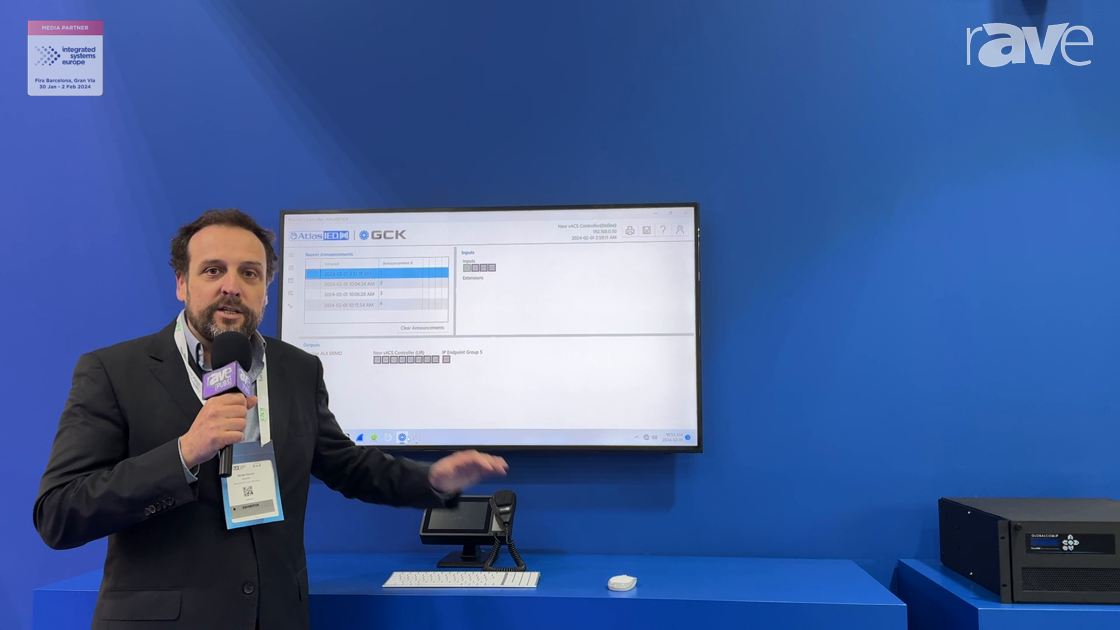 ISE 2024: AtlasIED Intros GCK Control System Software for Managing Enterprise Announcement Systems